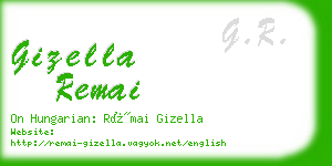 gizella remai business card